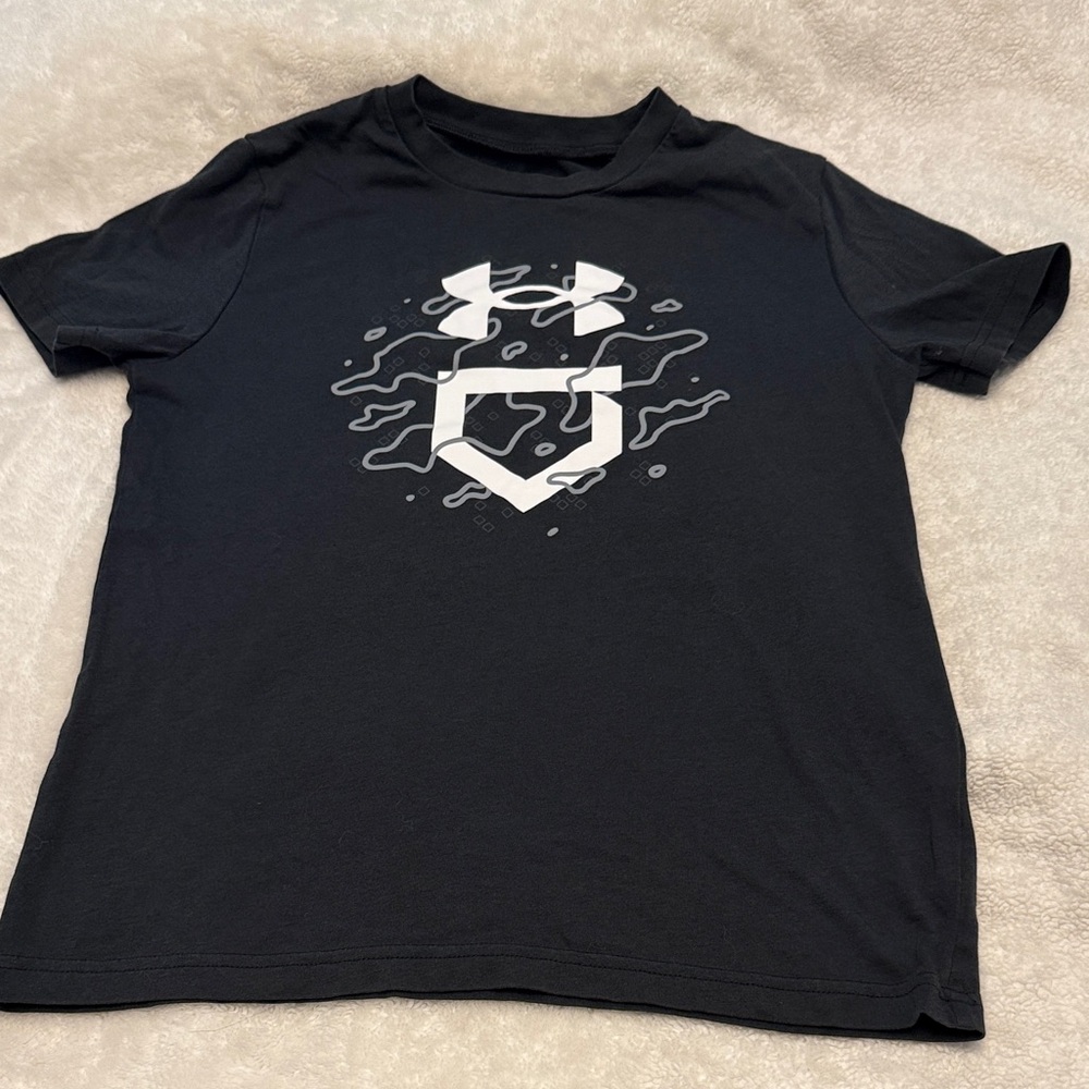 Under Armour Black Tee with White Graphic